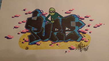 Graffiti Sketch - Photo by RuloCrew - saladfingers, rustyspoon, purefear (2016)