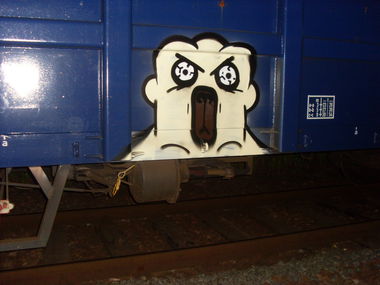 Graffiti Train - Photo by RuloCrew - rulo, crew, angry