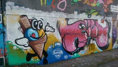 Graffiti Wall - Photo by RuloCrew - summer, ice, cream (2017)