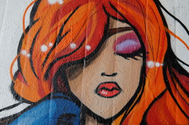 Graffiti Wall - Photo by RuloCrew - girl, detail, face (2017)