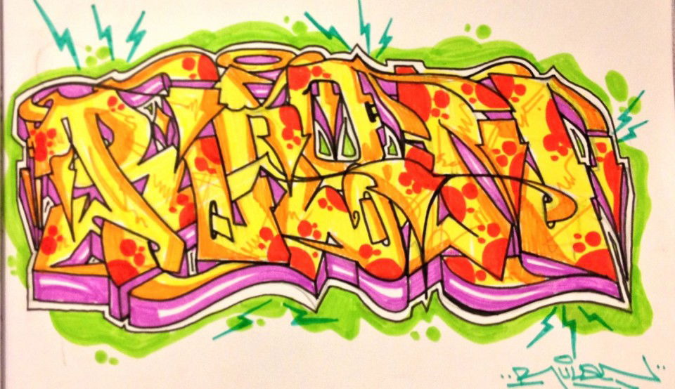 Graffiti Sketch - Photo by Rulon
