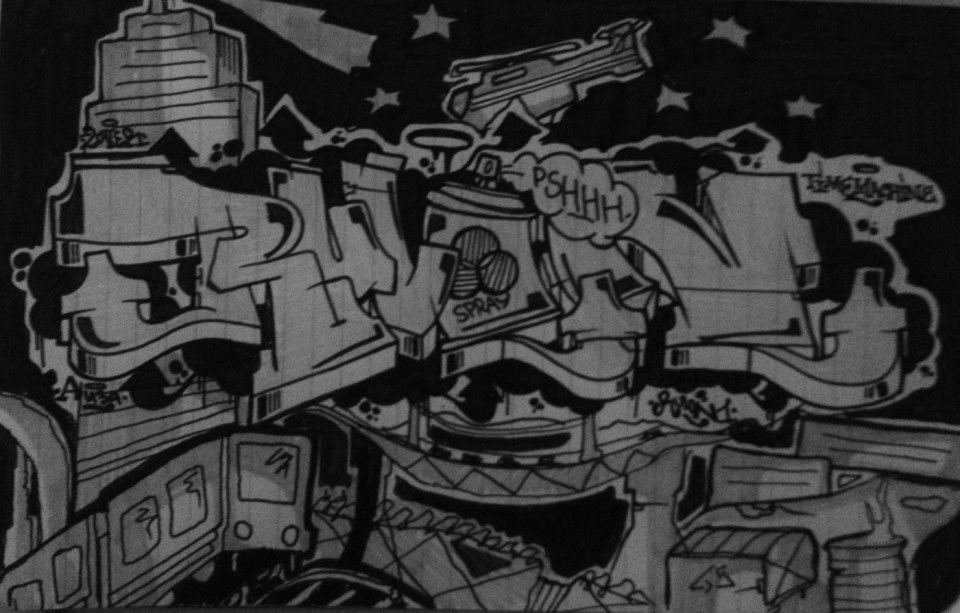Graffiti Sketch - Photo by Rulon