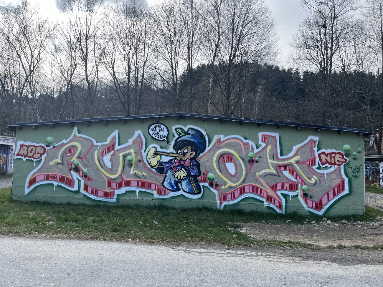 Graffiti Wall in Schwarzenberg/erzgebirge - Photo by Ruok (2026)