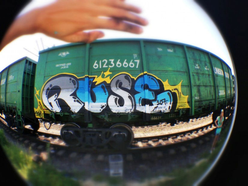 Graffiti Train - Photo by Ruse107 - Ruse, 107 (2013)