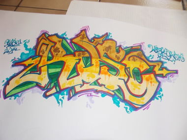 Graffiti Sketch - Photo by Ruso (2014)