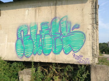 Graffiti Bombing in Vitsyebsk - Photo by Rutes21