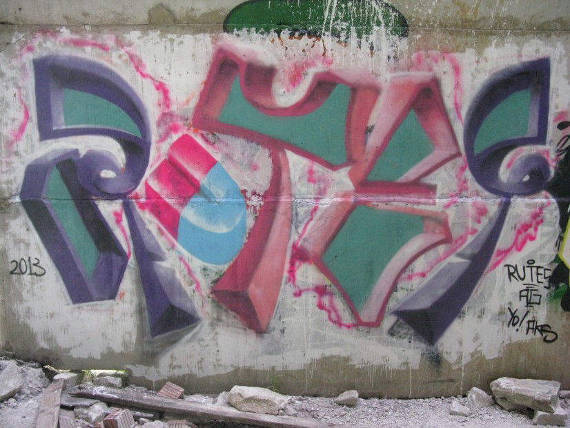 Graffiti Wall in Vitsyebsk - Photo by Rutes21 - rutes, 21, ag (2013)