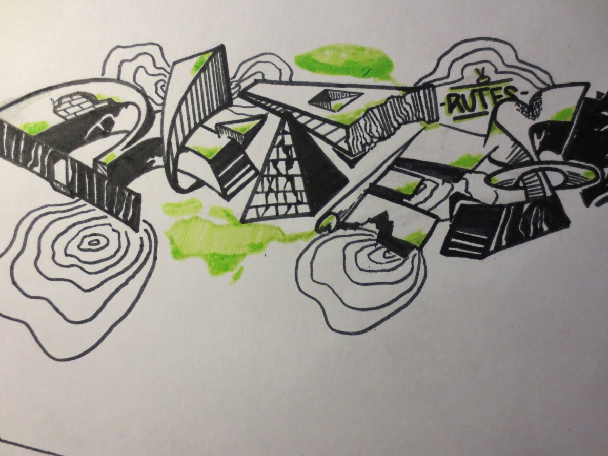 Graffiti Sketch - Photo by Rutes21 - rutes, 21, hops (2013)