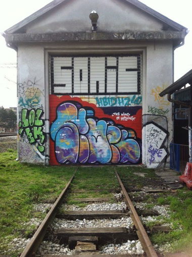 Graffiti Bombing - Photo by Rvacka - SONIC, LOLEK, SIMPL