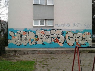 Graffiti Wall - Photo by Rvacka - LUNAR, RESS, CAZER