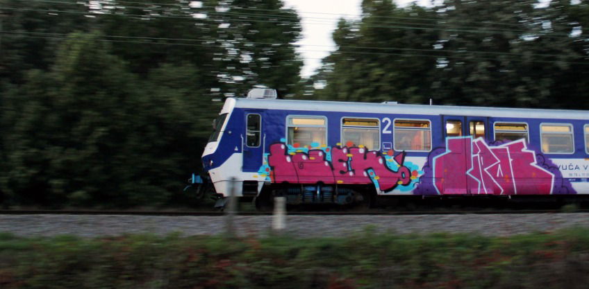 Graffiti Train - Photo by Rvacka - LOLEK, ZIPOE, ZAGREB