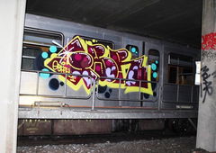 Graffiti Train - Photo by Rvacka - GBR, CREW