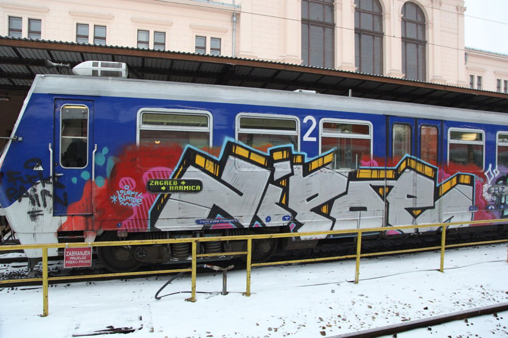 Graffiti Train - Photo by Rvacka - Zipo, zipoe, zagreb