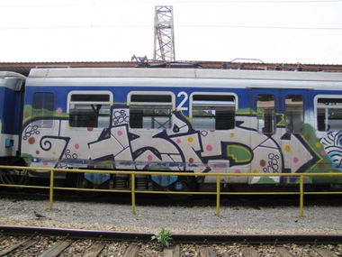 Graffiti Train - Photo by Rvacka - HBID, DHBI, ZAGREB