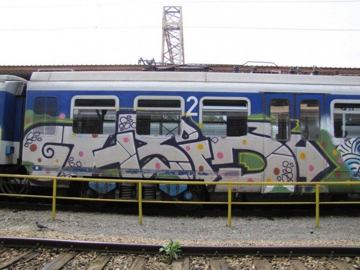 Graffiti Train - Photo by Rvacka - HBID, DHBI, ZAGREB