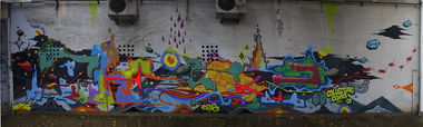 Graffiti Wall - Photo by Rvacka - CHEZ, ZAGREB