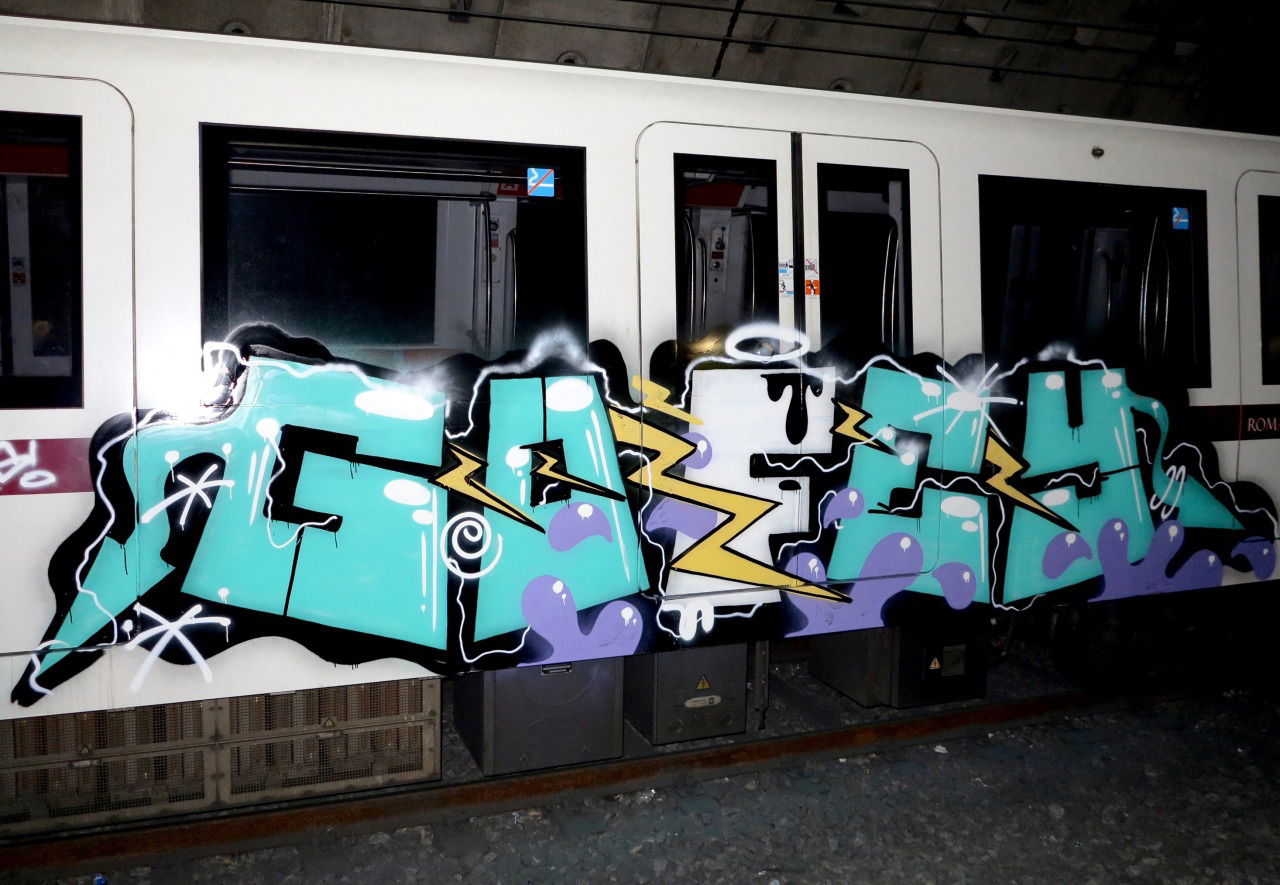 Graffiti Train - Photo by Rvacka - GOFEY, GOOFY