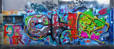 Graffiti Wall - Photo by Rvacka - CHEZ, ZAGREB