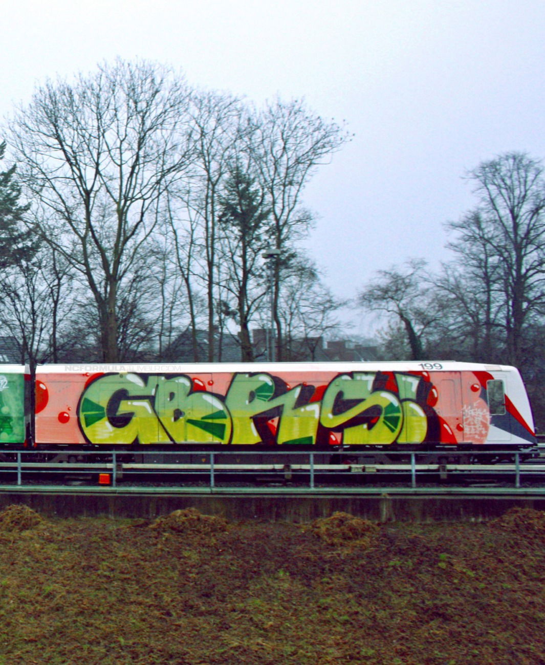 Graffiti Train - Photo by Rvacka - GBR, WHOLECAR