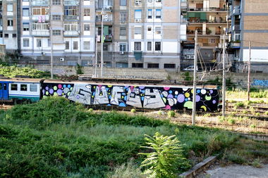 Graffiti Train - Photo by Rvacka - gofey, gbr
