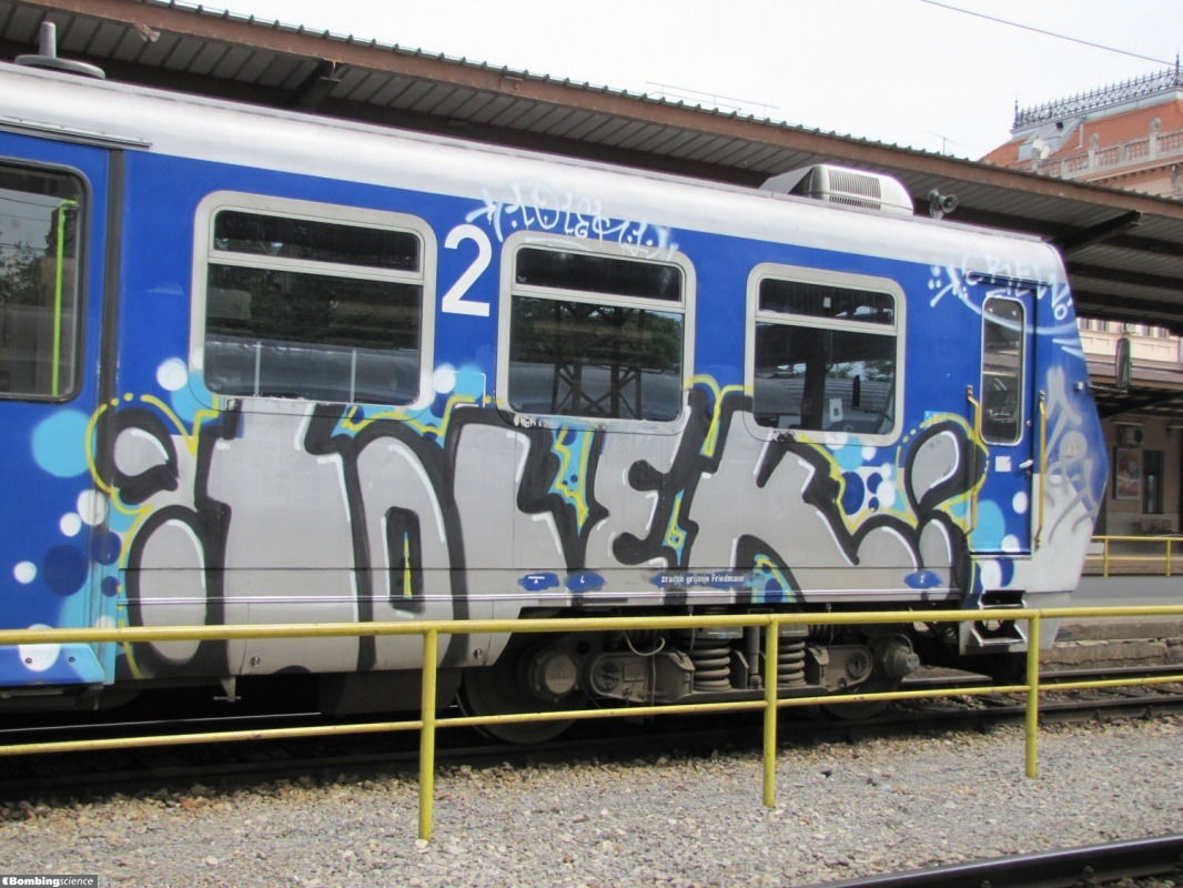 Graffiti Train - Photo by Rvacka - LOLEK, ZAGREB