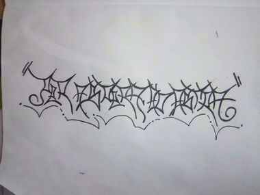 Graffiti Sketch in Ostrov - Photo by RybyRybiS - Per, aspera, ad (2013)