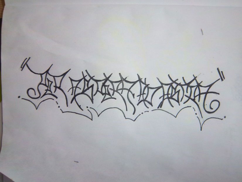Graffiti Sketch in Ostrov - Photo by RybyRybiS - Per, aspera, ad (2013)