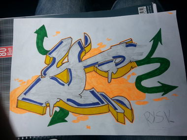 Graffiti Sketch - Photo by Rysk - Y