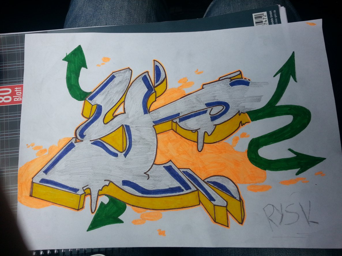 Graffiti Sketch - Photo by Rysk - Y