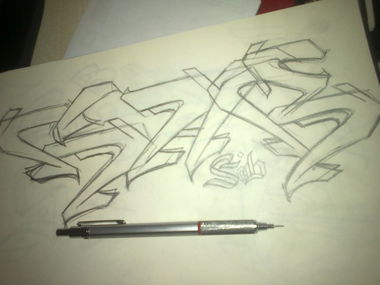 Graffiti Sketch - Photo by SABO25