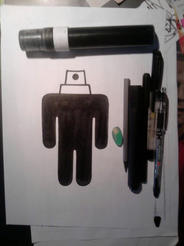 Graffiti Sketch in Moscow - Photo by SADO (2013)