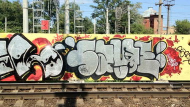 Graffiti Bombing in Moscow - Photo by SAME1