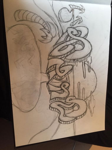 Graffiti Sketch - Photo by SANE