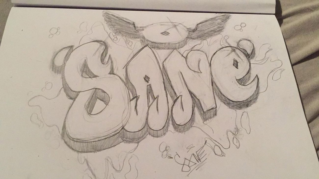 Graffiti Sketch in Düsseldorf - Photo by SANE - SANE, Sketch