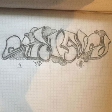 Graffiti Sketch - Photo by SANE (2019)