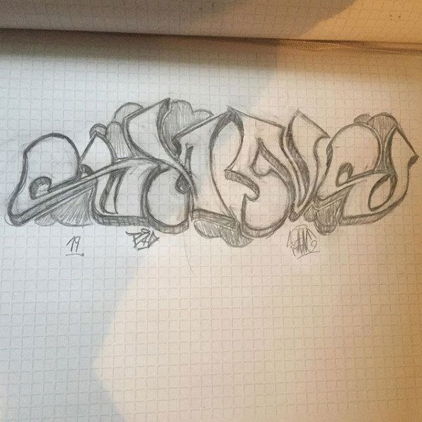 Graffiti Sketch - Photo by SANE (2019)