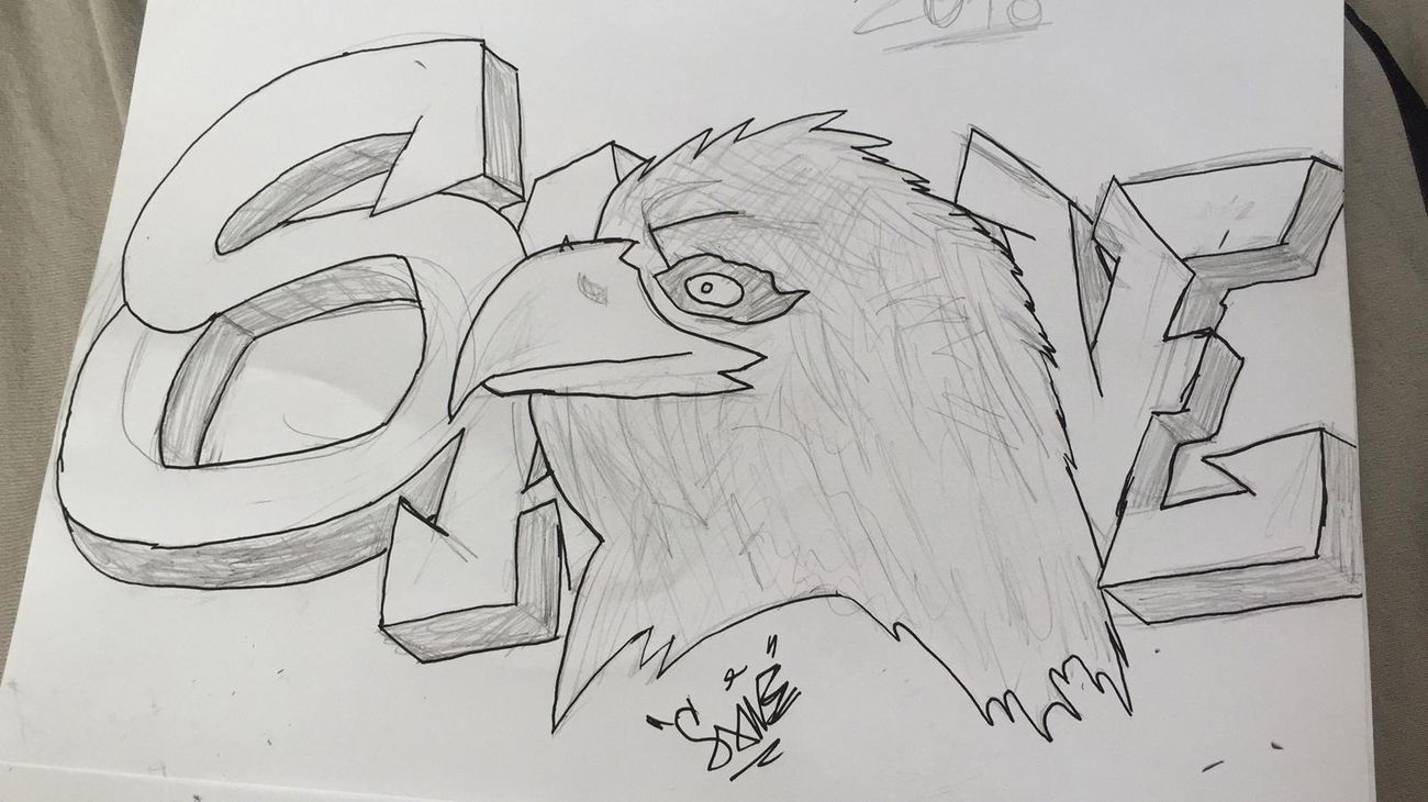 Graffiti Sketch in Düsseldorf - Photo by SANE - SANE, Sketch