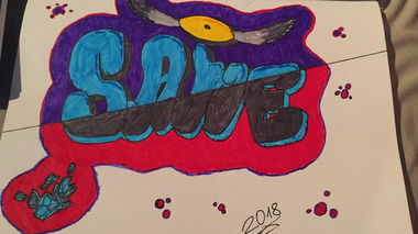 Graffiti Sketch in Düsseldorf - Photo by SANE - SANE, Sketch (2018)