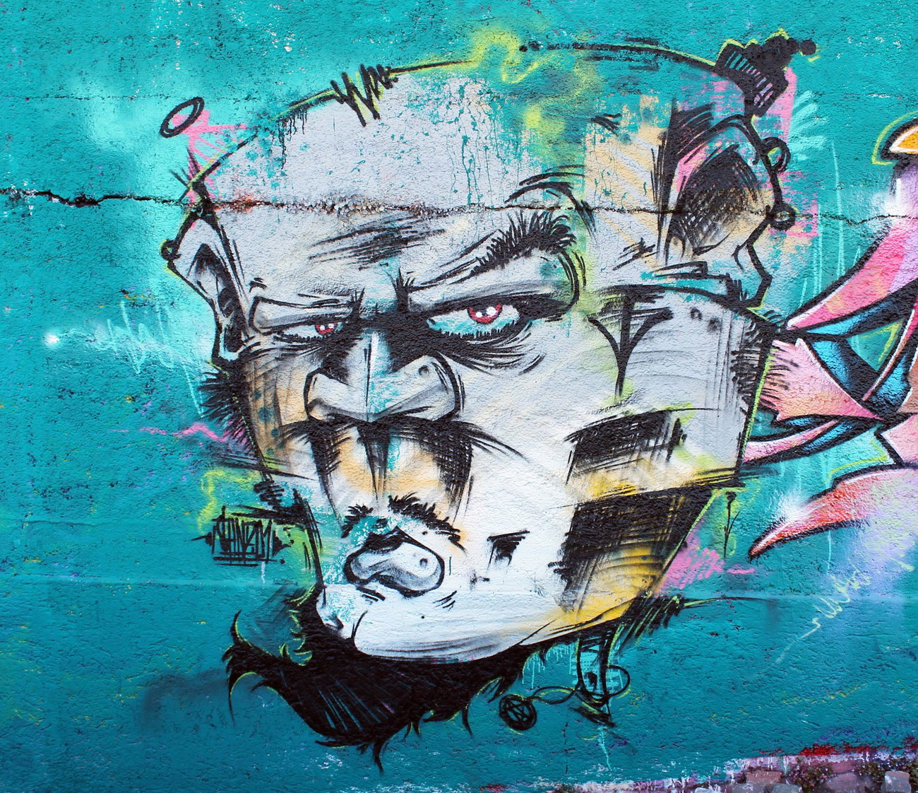 Graffiti Wall - Photo by SANZONE