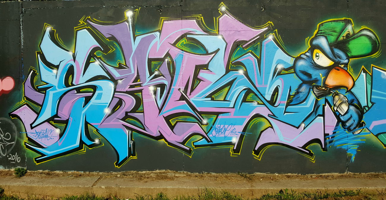 Graffiti Wall - Photo by SANZONE