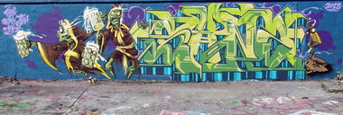 Graffiti Wall in München - Photo by SANZONE - Old-school, Style, Zombie (2015)