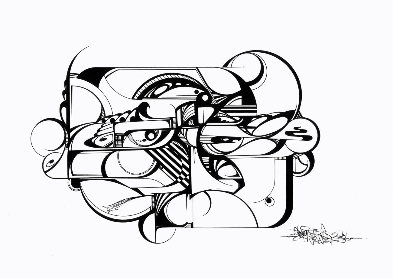 Graffiti Sketch in Minhen - Photo by SANZONE - Sanzone, Black, & (2013)