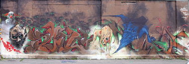 Graffiti Wall - Photo by SANZONE - Old-school, Style, Zombie (2015)