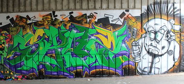 Graffiti Wall - Photo by SANZONE