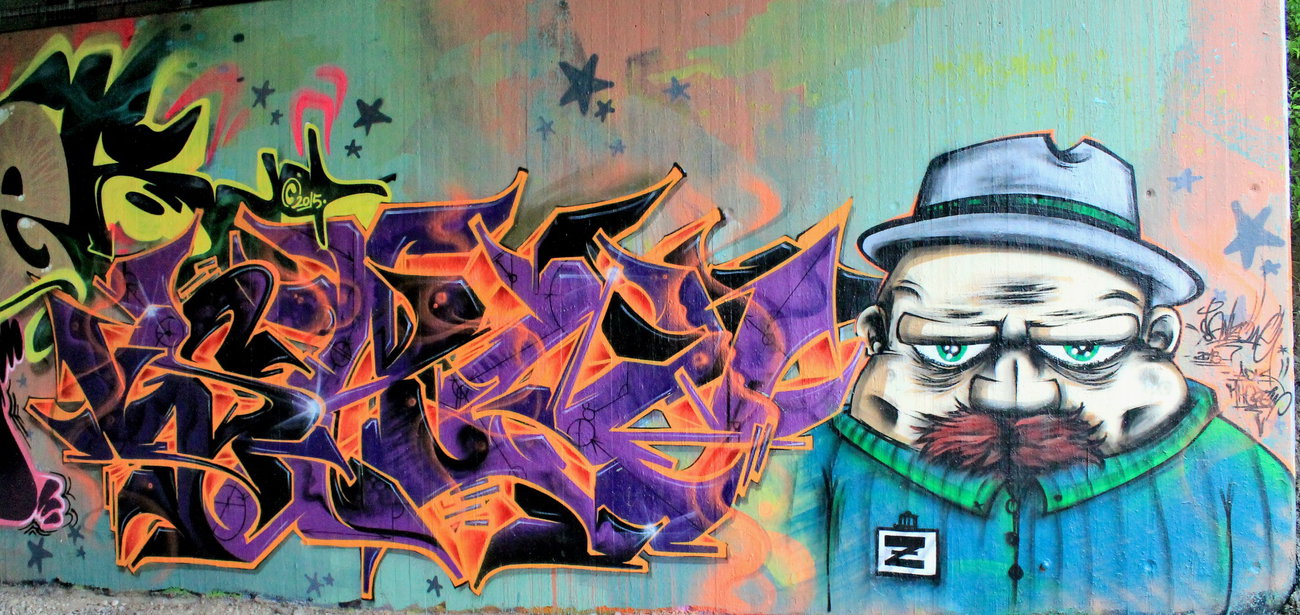 Graffiti Wall - Photo by SANZONE (2015)