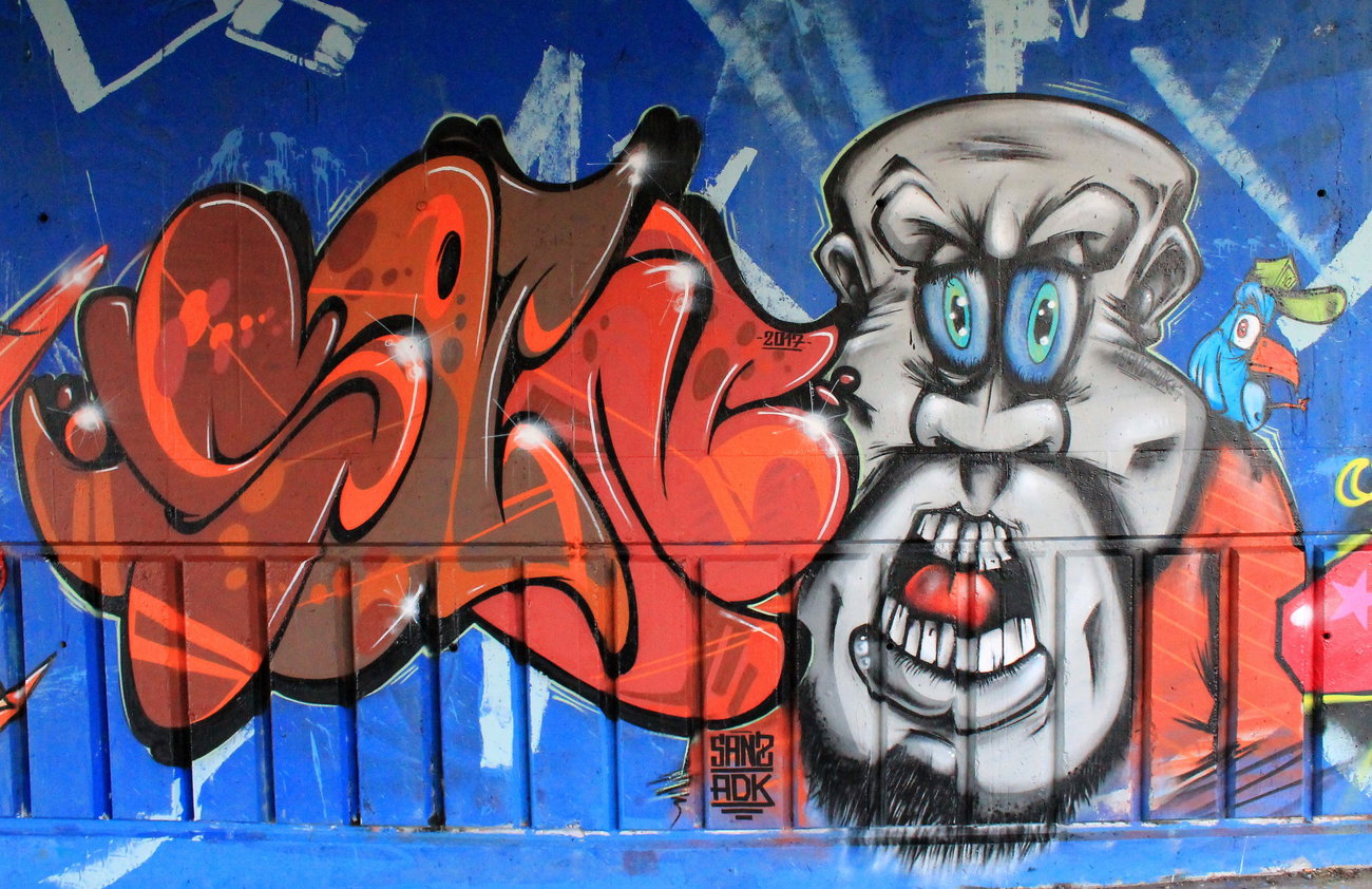 Graffiti Wall - Photo by SANZONE