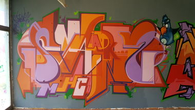 Graffiti Wall - Photo by SANZONE