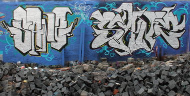 Graffiti Wall - Photo by SANZONE - Silver, Trash, Wall (2015)