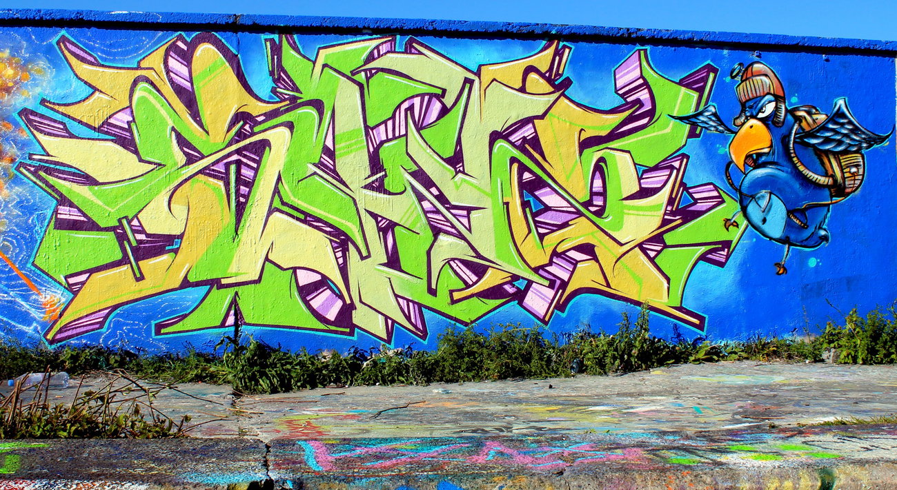 Graffiti Wall - Photo by SANZONE