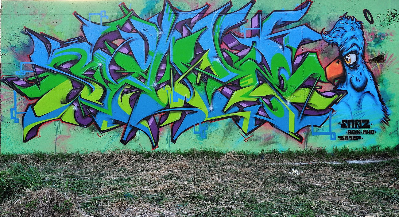 Graffiti Wall - Photo by SANZONE (2015)